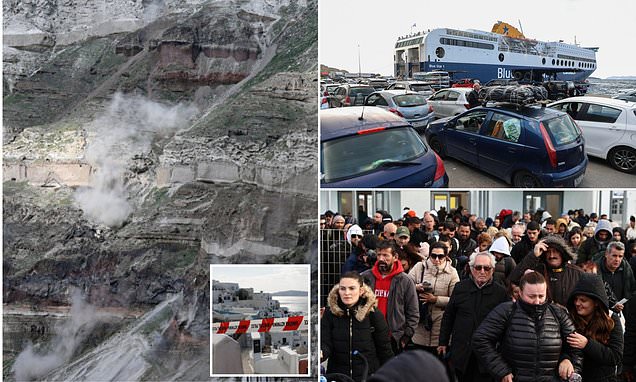 Greece declares month-long state of emergency as relentless earthquakes force thousands to flee Santorini amid rising fears of a larger disaster