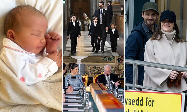 Swedish Royal Family Gathers for Joyous Council Meeting as King Carl Gustaf Officially Announces Princess Sofia and Prince Carl Philip’s Newborn Daughter’s Name in Stockholm