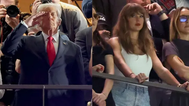 Donald Trump receives raucous cheers at Caesars Superdome and takes a jab at Taylor Swift after her icy reception from fans