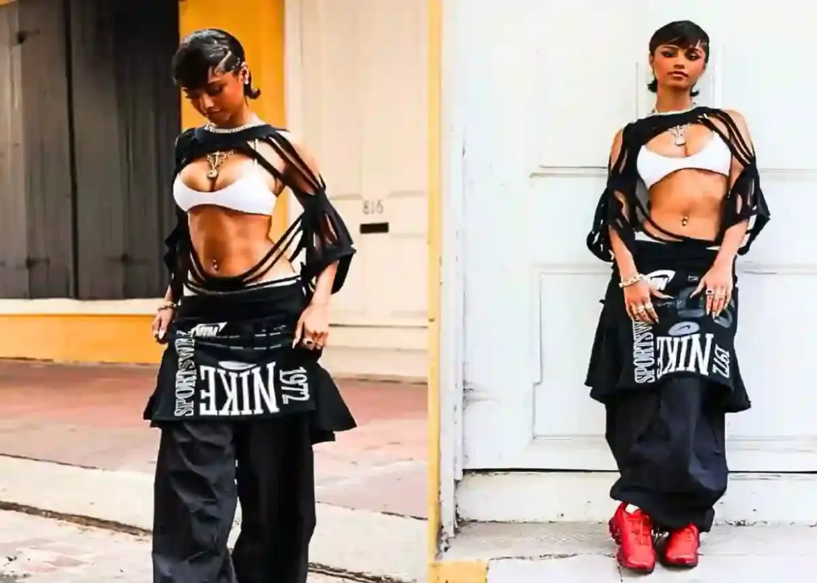 Tyla’s Eye-Catching Outfit Sparks Conversations During Super Bowl LIX in New Orleans as She Speaks Out Against Photo Edits