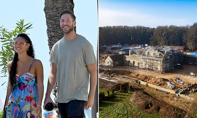 Superstar DJ Calvin Harris Nears Completion of Dream Mansion in the Cotswolds Where He Plans to Live with TV Presenter Wife Vick Hope