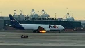 FedEx Plane Catches Fire Mid-Air Over New Jersey and Makes Emergency Landing at Newark Airport