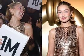 Gigi Hadid Wows in Dazzling Gold Gown at the Louvre Museum Gala Dinner Kicking Off Paris Fashion Week