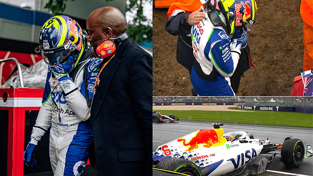 Racing Bulls rookie Isack Hadjar suffers heartbreaking crash on formation lap in Melbourne as Anthony Hamilton consoles him after disappointing F1 debut