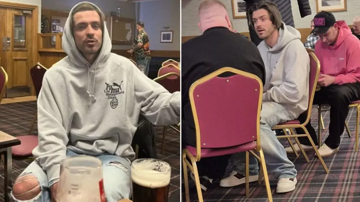 Footballer Jack Grealish makes an unexpected stop at North Biddick Social Club before leaving a generous bar tab for delighted patrons