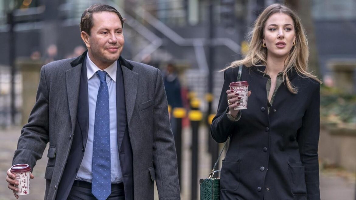 James Stunt breathes sigh of relief outside Leeds Crown Court after being acquitted of money laundering charges linked to £266 million scheme