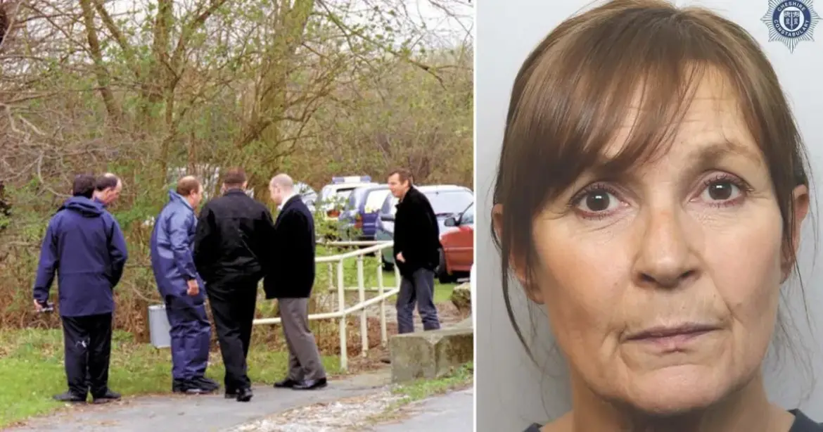 Police arrest Joanne Sharkey in Liverpool for killing her newborn son Callum and abandoning his body near a Warrington theme park nearly three decades ago