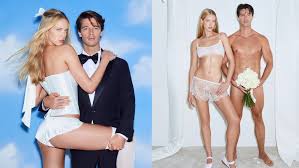 Patrick Schwarzenegger and Abby Champion Model for SKIMS Wedding Shop Campaign in Stunning Bridal-Inspired Looks