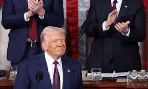 President Donald Trump Delivers His First Major Address of Second Term to Congress Highlighting Policy Achievements and Criticizing Biden in Washington D.C.