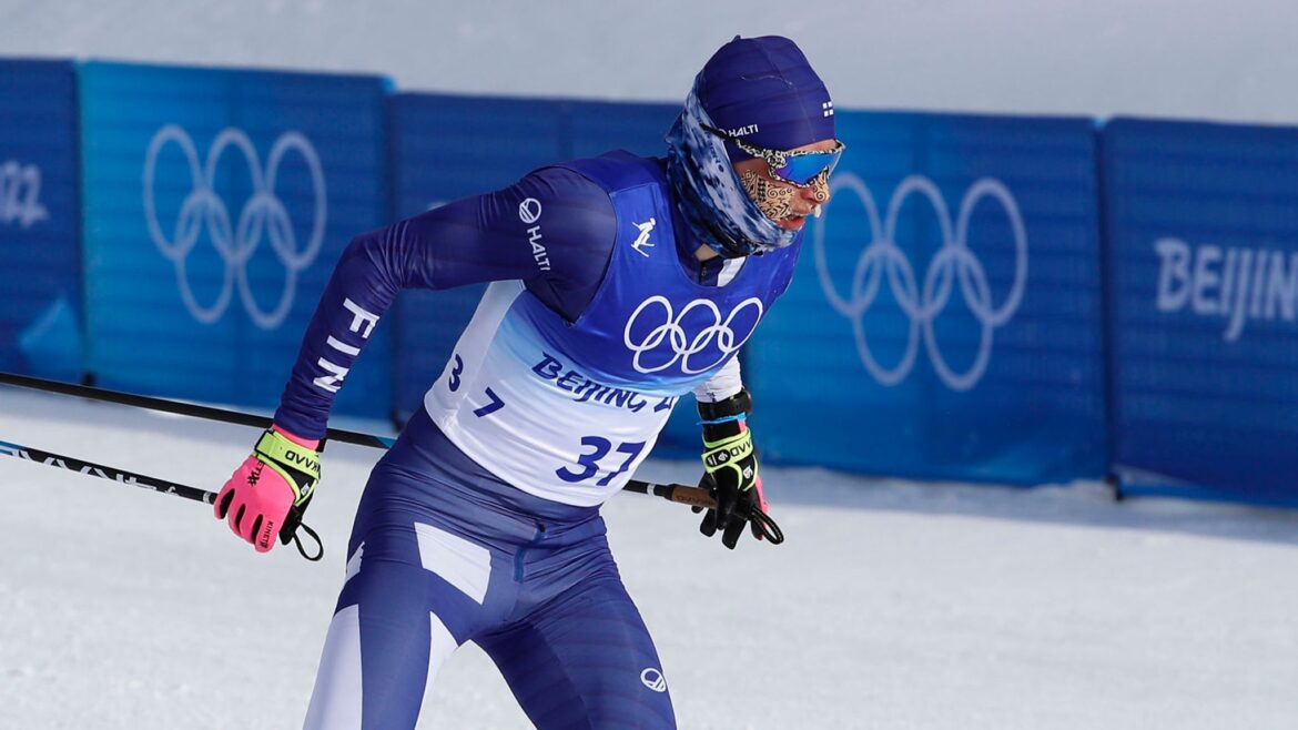 Finnish skier Remi Lindholm suffers unbearable frozen body part during grueling -17C cross-country race at 2022 Winter Olympics