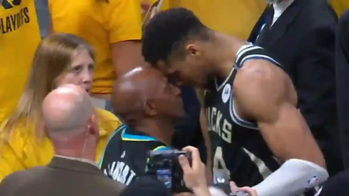 Giannis Antetokounmpo confronts Tyrese Haliburton’s father after Pacers clinch first-round win with dramatic layup in Indianapolis