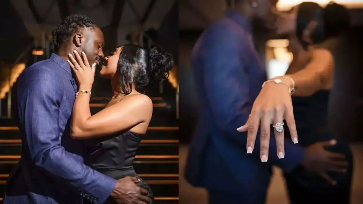 A.J. Brown surprises girlfriend Kelsey Riley with a romantic proposal at the Four Seasons in Philadelphia with John Legend playing the piano