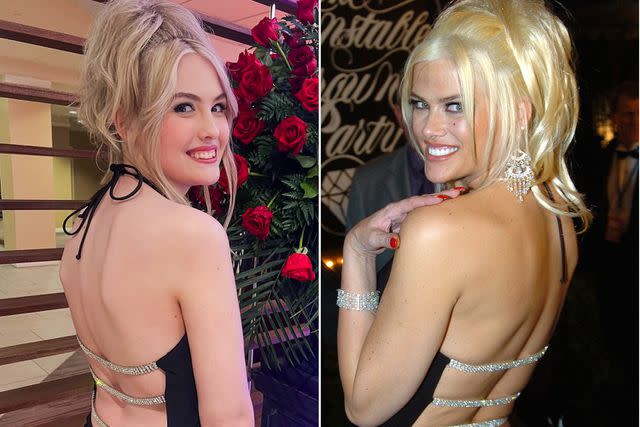 Dannielynn Birkhead honors her late mother Anna Nicole Smith by wearing her iconic black gown at the Barnstable Brown Gala in Louisville
