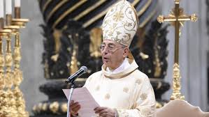 Cardinal Dominique Mamberti delivers