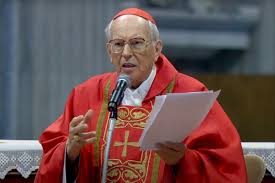 Cardinal Giovanni Battista Re delivers moving homily in St Peter’s Basilica as cardinals gather in Vatican City to begin the sacred process of electing a new pope