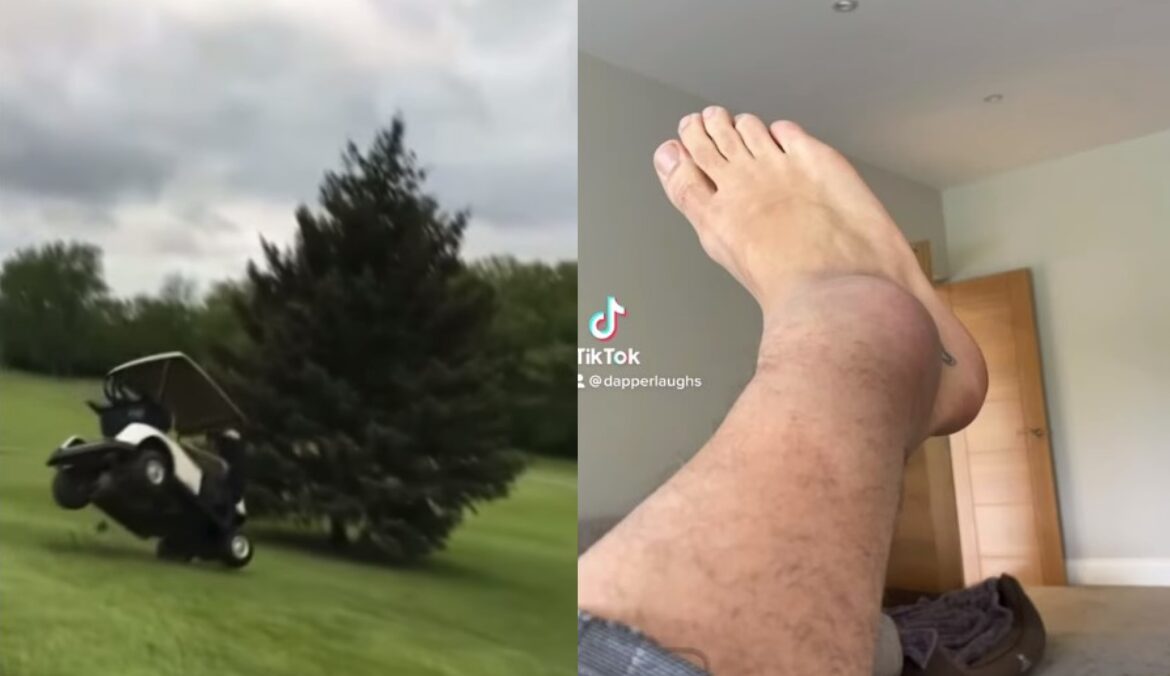 Dapper Laughs recounts brutal golf cart accident and trip to emergency room after stag do crash leaves him reeling in pain in Portugal