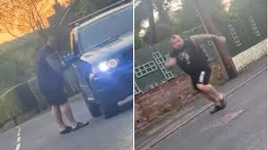 Eddie Hall confronts drivers outside his Staffordshire home after claims they circled property and disturbed his children
