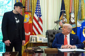 Elon Musk shows up at Oval Office farewell in Washington with a mysterious black eye as Trump thanks him for cutting federal spending