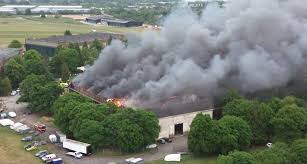 Firefighters Battle Massive Blaze at Historic Bicester Motion Former RAF Base in Oxfordshire Causing Widespread Panic
