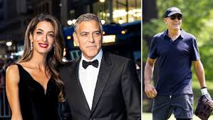 George Clooney sparks online mockery as he wears a polo shirt and watch while playing softball with his Broadway team in New York’s Central Park