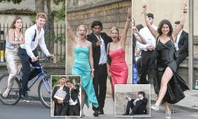 Glamorous Oxford students wander through historic streets at dawn after dancing the night away at Balliol College’s all-night May Ball