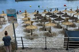 Hailstorm Devastates Majorca Turning Beaches Into Icefields and Triggering Flash Floods Across the Island