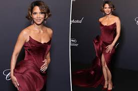 Halle Berry Turns Heads Wearing Stunning Gucci Dress While Attending Mayor’s Lunch at Cannes Film Festival in France