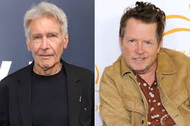 Harrison Ford praises Michael J Fox for joining the cast of Shrinking as they team up in Los Angeles to tell a powerful story about Parkinson’s on Apple TV