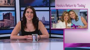 Hoda Kotb returns to the Today show studio in New York to sell joy through a $99 app after leaving to prioritize her daughters