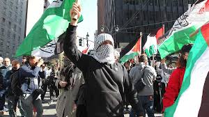 Jewish protesters at multiple Manhattan rallies
