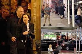 Kamala Harris arrives at The Polo Bar