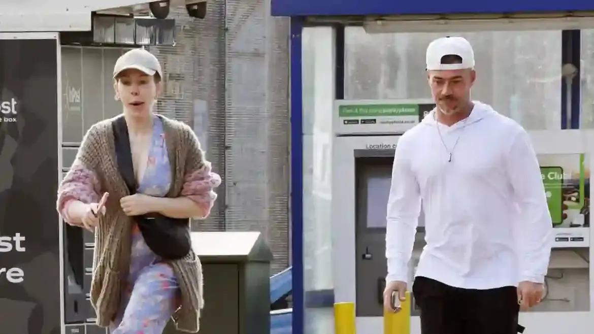 Comedian Katherine Ryan opens up about skin cancer diagnosis and misdiagnosed lupus as she takes emotional stroll with husband in North London