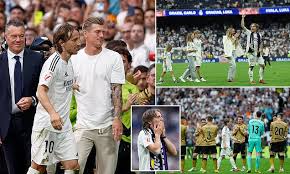 Luka Modric Says Emotional Farewell to Real Madrid Fans During Final Home Game at Santiago Bernabeu Stadium