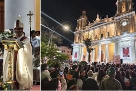 Over 10,000 Faithful Celebrate Pope Leo XIV’s Election with Joyful Mass and Fireworks Outside Chiclayo Cathedral in Peru