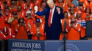 President Donald Trump doubles steel import tariffs during speech at U.S. Steel plant in West Mifflin Pennsylvania