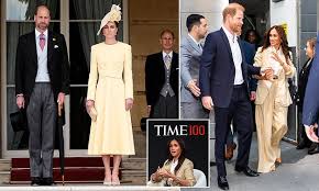 Prince Harry and Meghan Markle miss out on Time Magazine’s top philanthropy honors while William and Kate earn praise in London and beyond