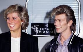 Princess Diana meeting music legend David