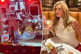 Reality Star Sonja Morgan Gets Help from Ambulance After Assisting Woman in Distress Outside Echo Restaurant in Palm Beach Florida