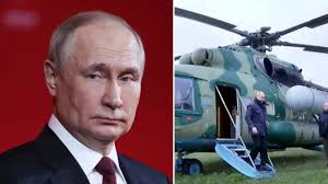 Russian President Vladimir Putin’s Helicopter Faces Ukrainian Drone Attack While Flying Over Kursk Region