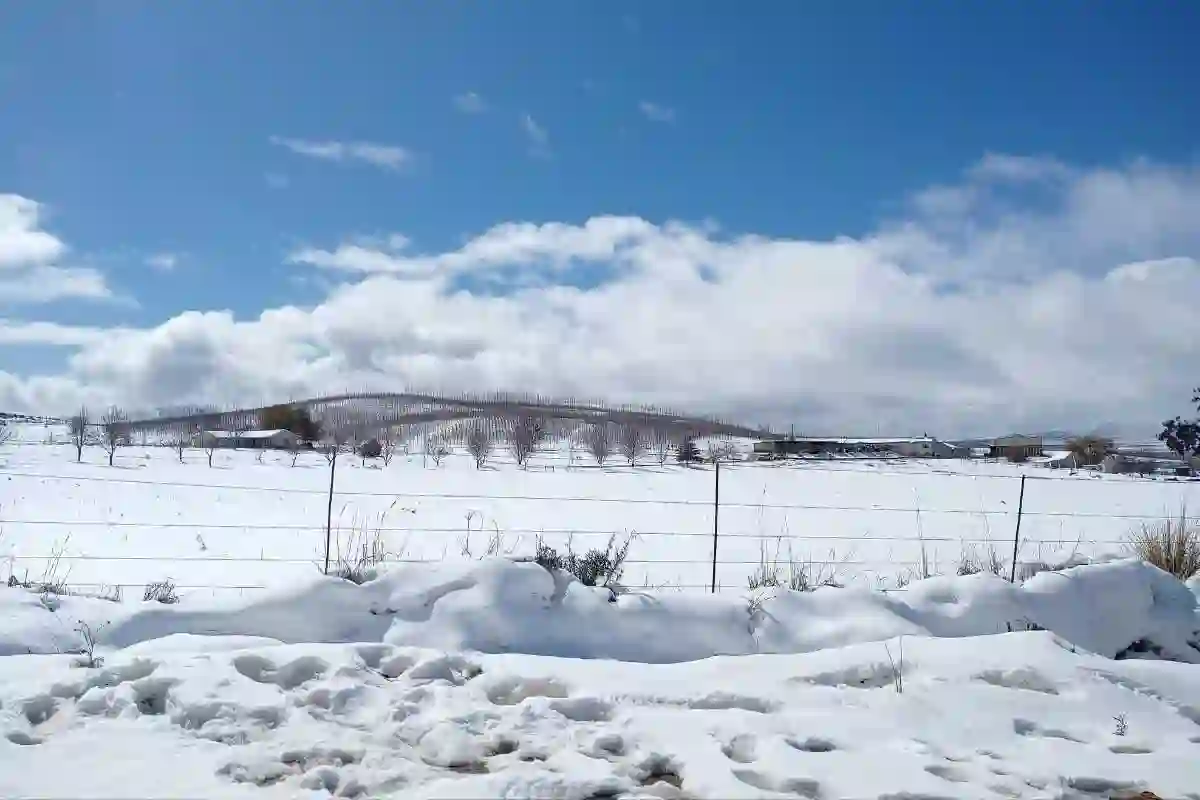 Snow falls in the mountains near Cape Town as winter transforms nearby towns into magical cold-weather escapes