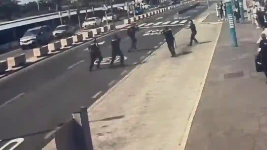 Police shoot knife-wielding teenager who attacked officer and terrified tourists at busy Gran Canaria Airport