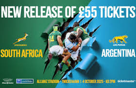 South Africa and Argentina Prepare to Clash in Thrilling Rugby Championship Match at London’s Allianz Stadium in October 2025