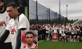 Trent Alexander-Arnold Delivers Emotional Farewell Message to Liverpool Teammates at Anfield Training Ahead of Final Premier League Match