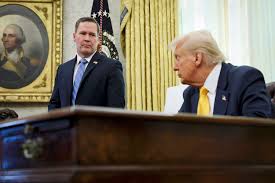 Trump leaves National Security Advisor Mike Waltz behind on Joint Base Andrews tarmac just days before firing him after major group chat blunder