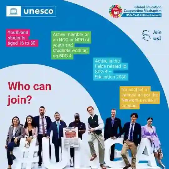 UNESCO launches global call for young changemakers to join the SDG4 Youth and Student Network focused on education reform in developing countries