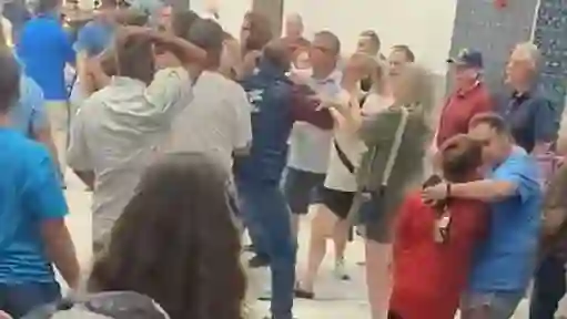 Violence disrupts school concert when parents engage in physical fight after student choir performance at West Plains High School in Amarillo Texas