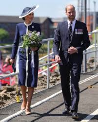 Prince William makes the crowd laugh in Glasgow as he jokes after a fan calls Princess Kate beautiful during the HMS Glasgow naming ceremony