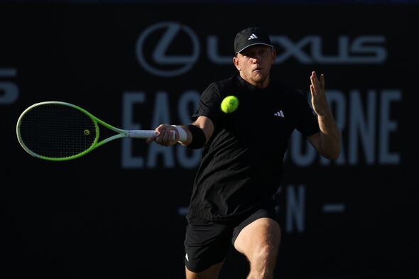 Alejandro Davidovich Fokina challenges umpire decision after racket incident during tense quarter-final at Eastbourne Open