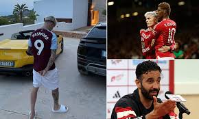 Alejandro Garnacho sparks outrage as he wears Marcus Rashford’s Aston Villa shirt while on holiday in Ibiza
