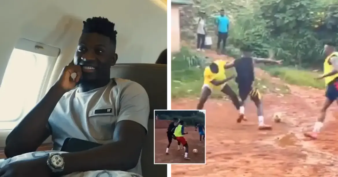 Manchester United goalkeeper Andre Onana stuns everyone by switching roles to centre-forward in hometown game in Cameroon